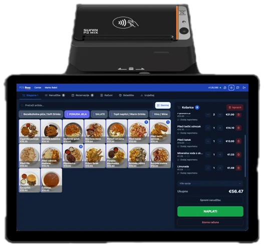 POS Boss on a POS terminal
